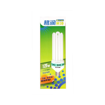 
                                        格润莱特6U型125W节能灯泡 E40螺旋口大灯头三基色白光 大瓦数仓库工厂路灯工程用灯泡 单只装                