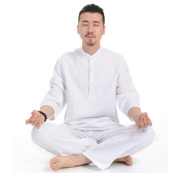 mifanxi 打坐晨练养生服装男士 禅修居士服茶道瑜伽服