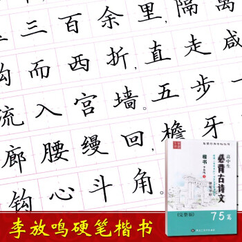 智品 笔墨先锋高中生bi备古诗文李放鸣楷书钢笔字帖 钢笔硬笔楷书练