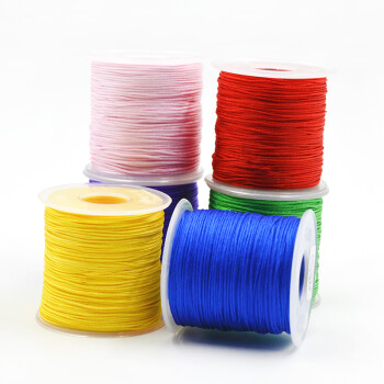 
                                                                                迈利达 台湾72#尼龙蒲公英佛珠线绳 珠宝线 手工DIY手绳编织线0.8mm 深蓝一卷                