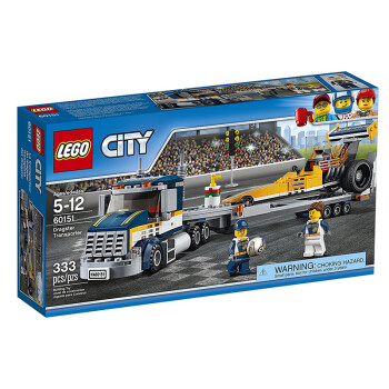 乐高(lego) 城市fr 60151 高速赛车和挂车