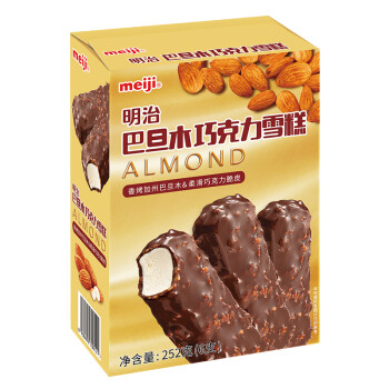 明治(meiji) 巴旦木巧克力雪糕 42g*6 彩盒