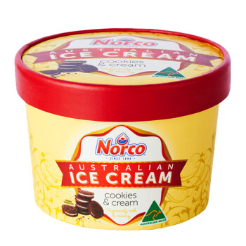 诺可(Norco) 澳洲冰淇淋 稀奶油饼干风味 500ml *8件
