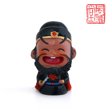 小摆件 送小朋友小孩礼物 中国特色手工艺品送老外外国人摆设 张飞