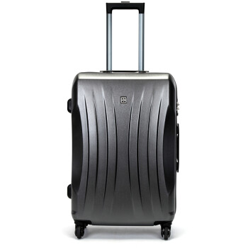 瑞世（SUISSEWIN） 拉杆箱 24英寸轻盈PC旅行箱 时尚万向轮行李箱商务旅行托运箱  SN6300 深灰色