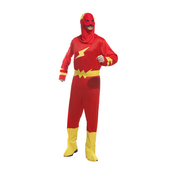 孩派  万圣节服装 Cosplay 表演出服装 超人服装  成人男闪电超人 M-0019
