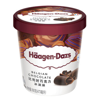 哈根达斯(Haagen-Dazs) 冰淇淋 比利时巧克力味 473ml*1 品脱大杯