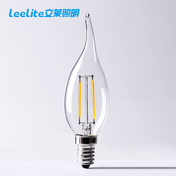 立莱 led灯泡e27大螺口烛球泡e14led拉尾蜡烛灯泡 2.5W拉尾