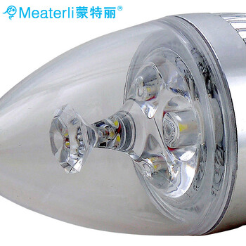 蒙特丽省电王 8支装LED尖灯泡3w E27大口 （年省电费上千/质保3年/只换不修） 黄光
