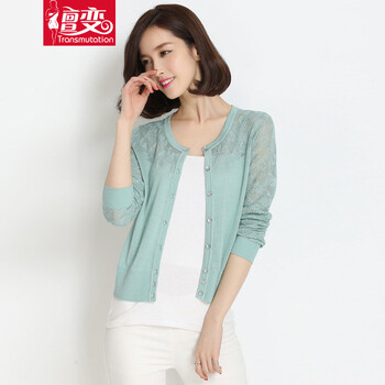 擅变夏装新款韩版镂空<em>针织衫</em>女<em>开衫薄外套</em>长袖