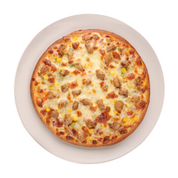优利优客黑椒牛肉披萨7寸240g速冻半成品披萨清真食品微波烤箱加热