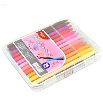 韩国 monami慕娜美3000 36色可选纤维笔 彩色中性笔 水性笔 勾线水彩笔 24色套装1套