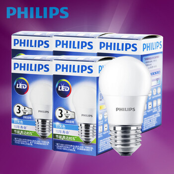 
                                        飞利浦（PHILIPS） 灯泡LED灯泡球泡节能灯泡3W/5W/7W节能灯光源E27大口 19W黄光一只装                