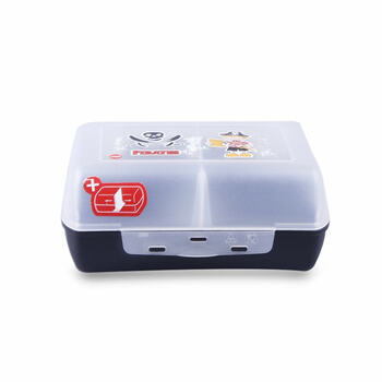 
                                        爱慕莎（EMSA） 万乐系列儿童餐盒 乐园图案 1.2L 海盗-黑色                