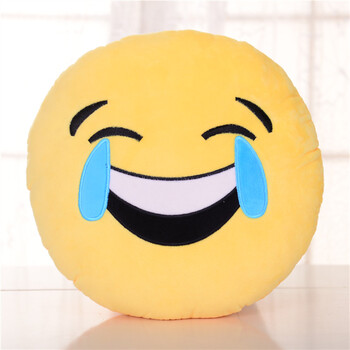 qq表情包表情抱枕可插手emoji毛绒玩具公仔滑稽笑脸暖