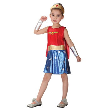 孩派 cosplay服装 万圣节服装女超人衣服 儿童英勇 女超人 G-0087 M