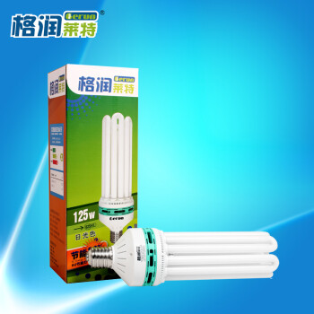 
                                        格润莱特6U型125W节能灯泡 E40螺旋口大灯头三基色白光 大瓦数仓库工厂路灯工程用灯泡 单只装                