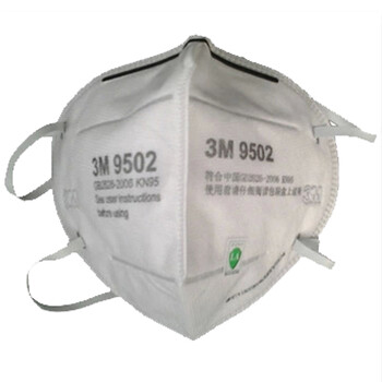 3M 过滤颗粒物呼吸器口罩 kn95防护 粉尘固态烟雾 9502头戴*50只盒装 电焊防尘面罩