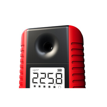
                                        艾吉奥家用PM2.5检测仪雾霾PM2 5检测仪粉尘检测仪器霾表空气质量检测仪环境测霾监测仪 釉底红                