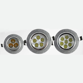 亮昀美LYM LED射灯天花灯3WTHDJ008 磨砂银3W-白光