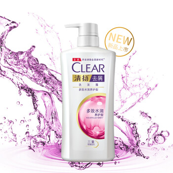 清扬(CLEAR)洗发水 多效水润养护型 去屑洗发露720ml(新老包装随机发)