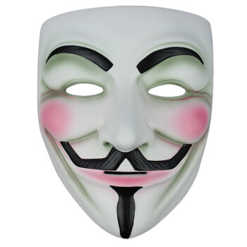 仕彩 珍藏版电影主题面具 V字仇杀树脂面具v字面具仇杀队面具 白色