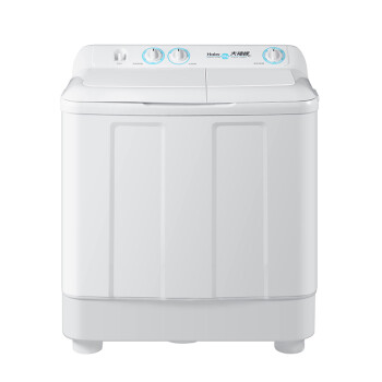 海尔(haier)10公斤大容量半自动双缸洗衣机 洗大件更轻松 瀑布水流