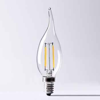 立莱 led灯泡e27大螺口烛球泡e14led拉尾蜡烛灯泡 2.5W拉尾
