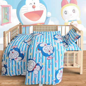 
                                        晒晒家纺 幼儿园三件套 儿童床上用品 床单被罩棉幼儿园被子六件套含芯 多梦 全棉幼儿园三件套-不含芯                