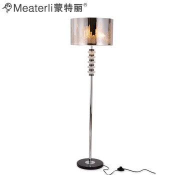 蒙特丽meaterli都市时尚不锈钢水晶落地灯客厅卧室灯饰F7560