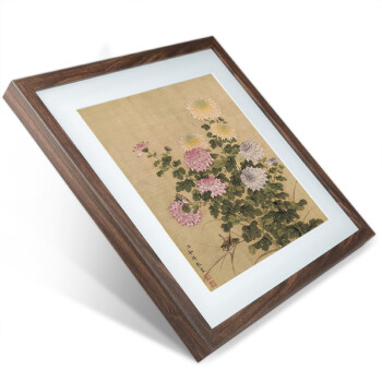 盛世壹品 客厅装饰画中式挂画三联山水墨国画装饰字画书法餐厅沙发背景墙画卧室家饰 简装特价   桃花腊梅梅花三联组合款 60cmX60cmX3幅