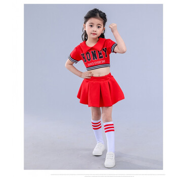 儿童幼儿园啦啦操表演服小学生运动会舞蹈服男女童拉拉队演出服装