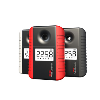 
                                        艾吉奥家用PM2.5检测仪雾霾PM2 5检测仪粉尘检测仪器霾表空气质量检测仪环境测霾监测仪 釉底红                