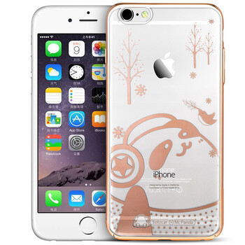 【奇克摩克索罗卡麦克熊猫电镀iPhone6splus手