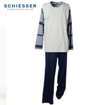 舒雅德国SCHIESSER专柜正品全棉中<em>厚男士睡</em>