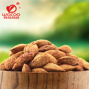 旺瓜食品 巴旦木盐焗扁桃核 160g 美国杏仁薄壳