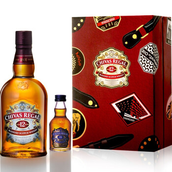 【京东超市】芝华士（Chivas）洋酒 12年苏格兰威士忌700ml 2016年新版礼盒）