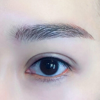 装饰画半海报纹绣美容彩妆美睫美甲照片无框墙壁挂画 浅黄色 眼线2号