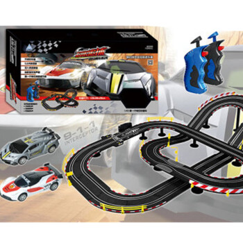《松宝轨道车玩具 路轨赛车跑道电动遥控比赛