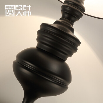生活设计大师现代简约欧式创意设计灯具 客厅卧室书房卫士台灯黑色 黑色