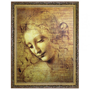 1500片油画世界名画加厚纸质拼图玩具墙壁挂画 《女性头像》达芬奇