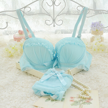 之桃 性感日系纯棉白色少女士文<em>胸罩A杯</em>薄款聚