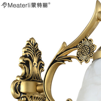 蒙特丽 玄关走廊过道壁灯9055A-B 欧式复古仿云石灯具(B)
