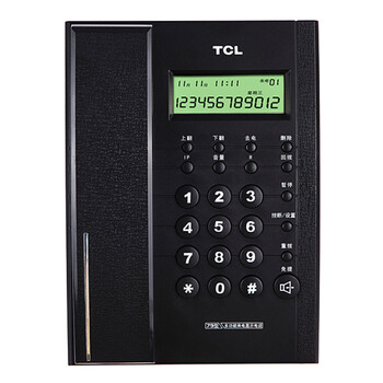 
                                        
                                                                                TCL 电话机座机 固定电话 办公家用 双接口 来电显示 时尚简约 HCD868(79)TSD经典版 (黑色)                