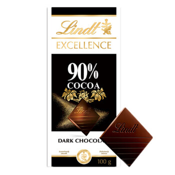 lindt瑞士莲进口特醇黑巧克力排块装50px���0%特级可可