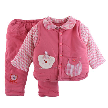 0-1岁男女宝宝冬季衣服夹棉保暖套装婴幼儿冬