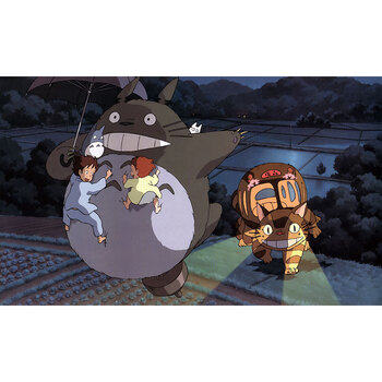 龙猫海报墙贴宫崎骏卡通动漫宿舍卧室儿童房壁纸装饰画防水自粘 深