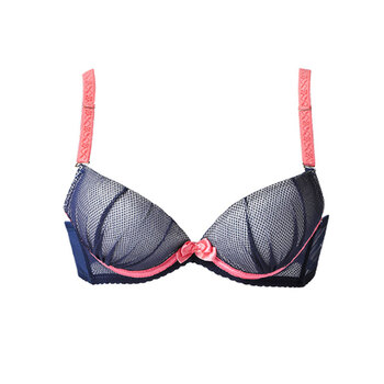 莫代尔 舒适透气<em>文胸</em>一片式聚拢厚薄调整型胸