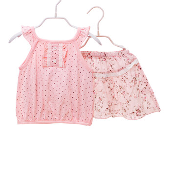 123女宝宝岁缕缕花香公主裙 粉色 36M 90-100