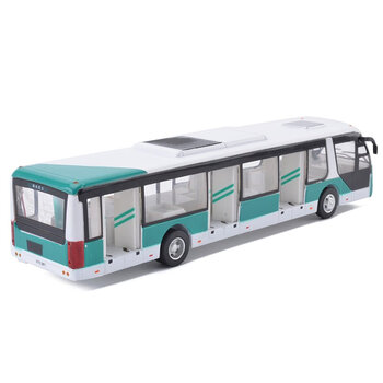 彩珀合金车模巴士双层公交校车警车公共汽车儿童玩具车 机场摆渡车绿色【图片 价格 品牌 报价】-京东